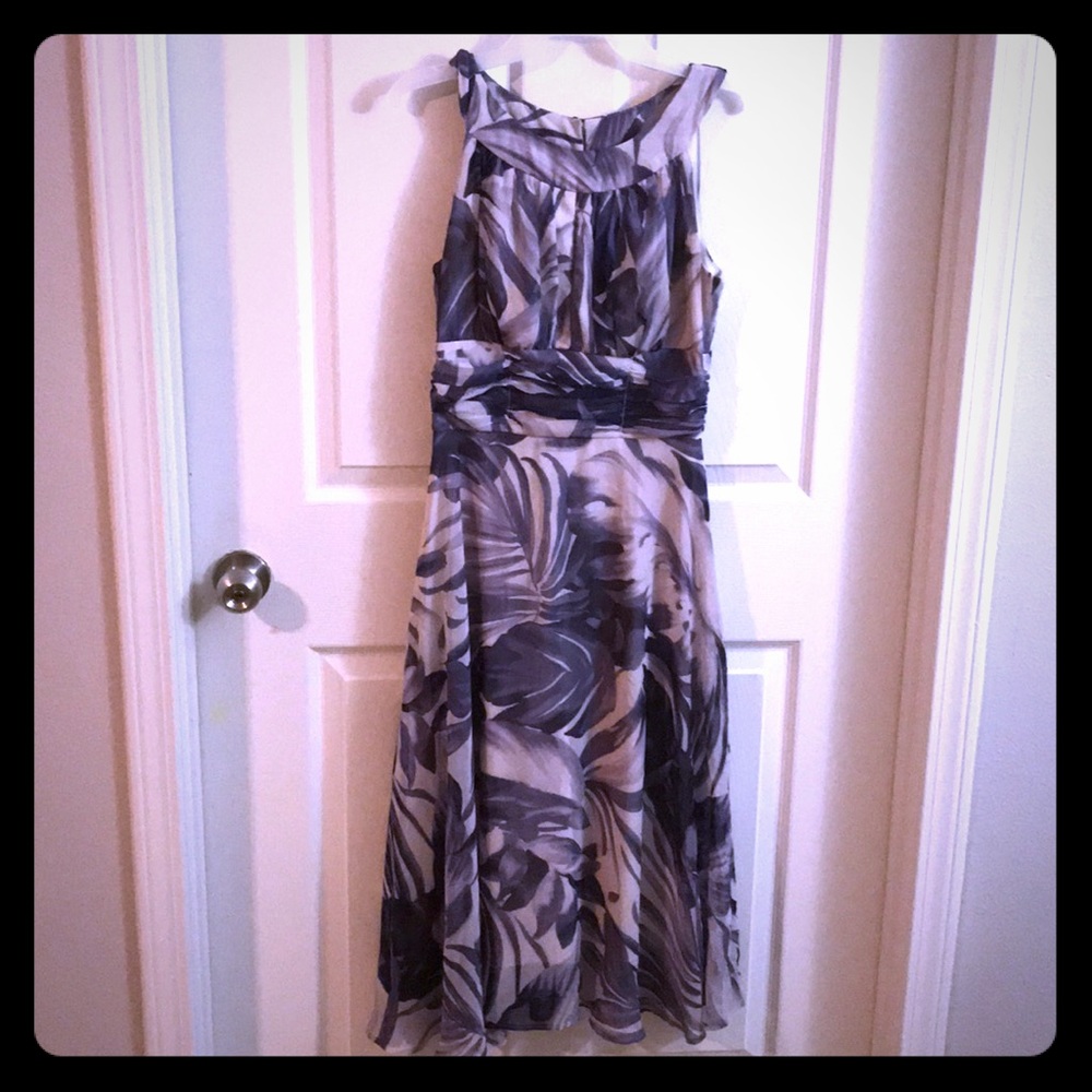 Purple and white summer dress from dressbarn
